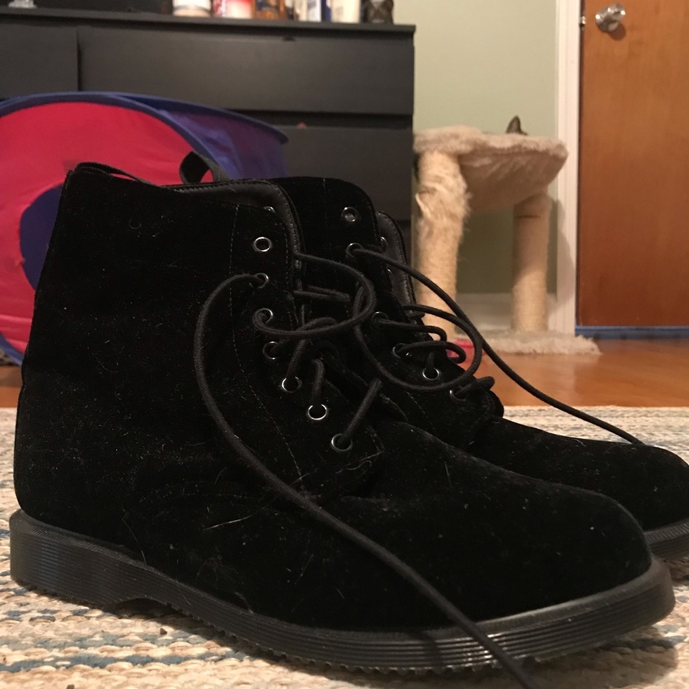 Velvet doc martens